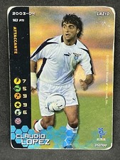 FOOTBALL CHAMPIONS TCG 2003-04 CLAUDIO LOPEZ HOLO 052/100 PL