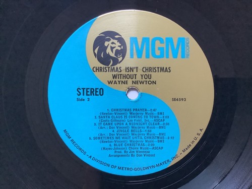WAYNE NEWTON Christmas Isn’t Christmas Without You 1968 vinyl LP+bonus CD TESTED - Picture 7 of 8