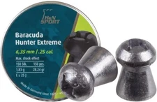 H&N Baracuda Hunter Extreme Airgun Pellets .25 Cal 28.24 Grains 150 Count