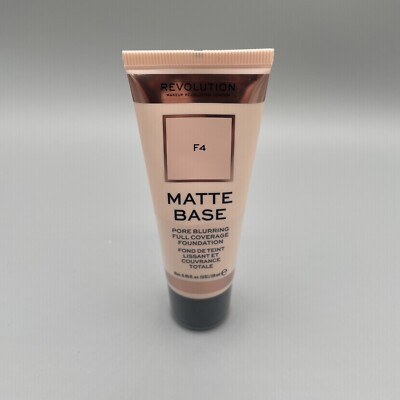Revolution Matte Base Pore Blurring Full Coverage Liquid Foundation F4