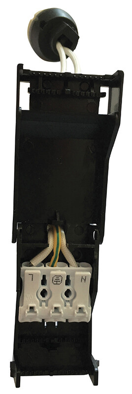 Spot à Encastrer Fixe, Noir, IP65 BBC-RT2012, Pour Lampe 230V