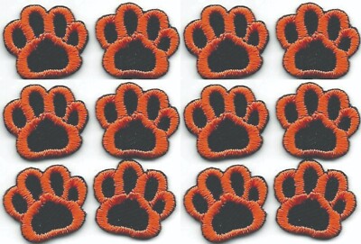 Custom Dog Paw Prnt Patch - ron-on Patch - Kds - Sparkly - Gltter