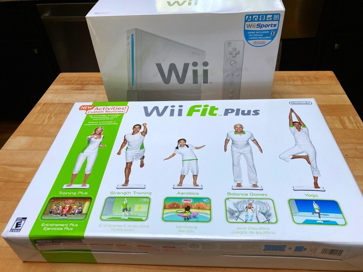 Nintendo Wii Sports Console & Wii Fit Plus Board | eBay