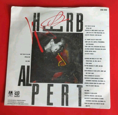 HERB ALPERT - USA 602 - KEEP YOUR EYE ON ME / OUR SONG  1987 (2073)