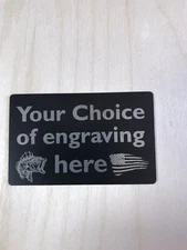 Personalize Engraved Metal Wallet Insert Card Anniversary Husband Gift Friend .5