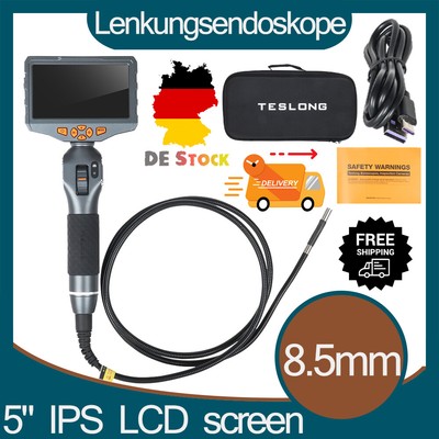 TESLONG 5Inch TD500 with WIFI IPS Screen Tube Two Way 180° Steering Endoscope DE