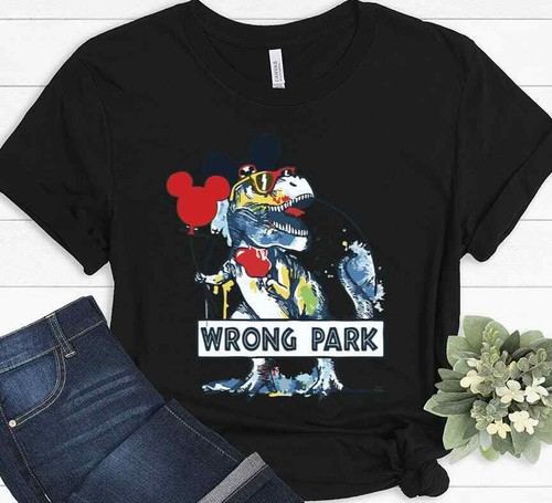 Wrong Park Shirt Funny Dinosaur Wrong 