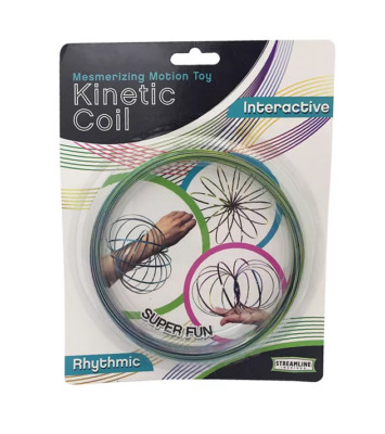 Streamline Kinetic Coil Motion Rhythmic Toy in Multi Colors Party Favor NEW (7B)