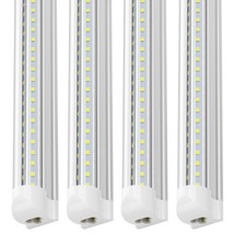 T8 8FT LED Tube Lights 72W 8 Foot LED Shop Light Garage Ceiling Fixtures 6000K