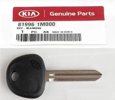 Genuine Kia Uncut Blanking Key Forte 2009-10-11-12-13-14-15-16 New Blank Key