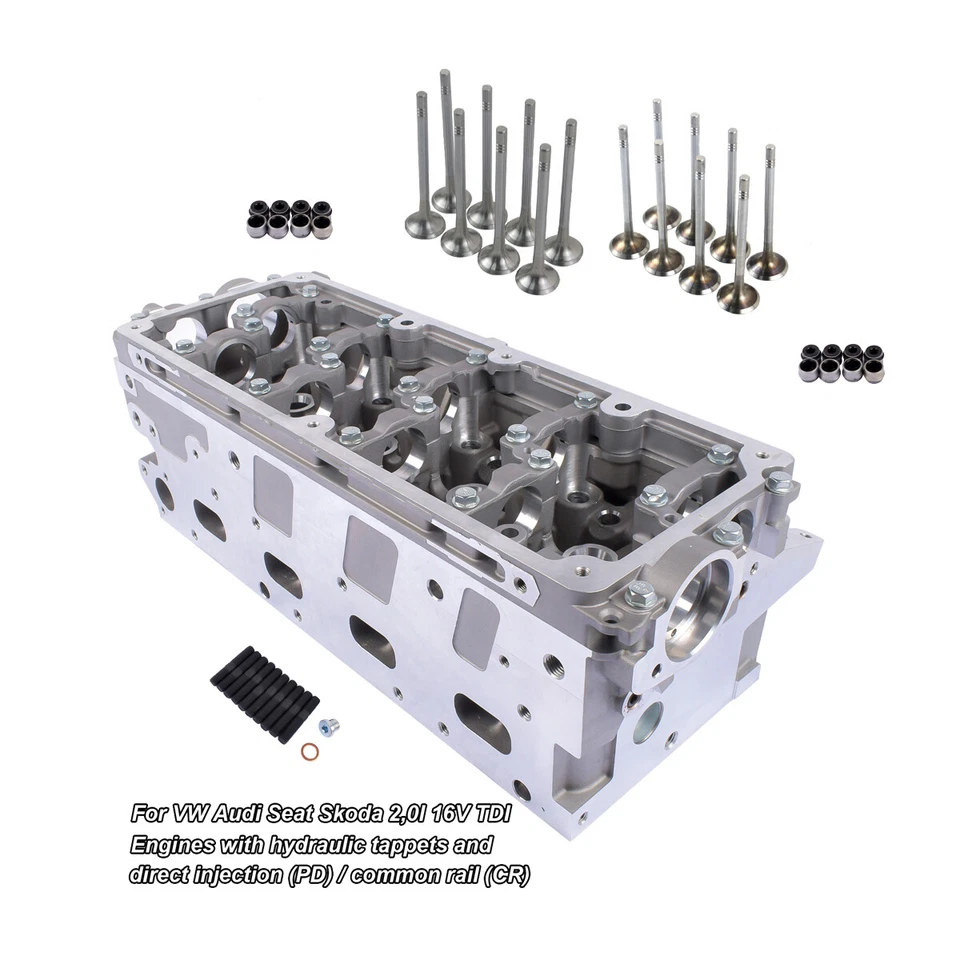 Zylinderkopf & Ventile für VW Audi Seat Skoda 2.0 TDI CLC CFH CFF CFG 03L103351F - Bild 2 von 4