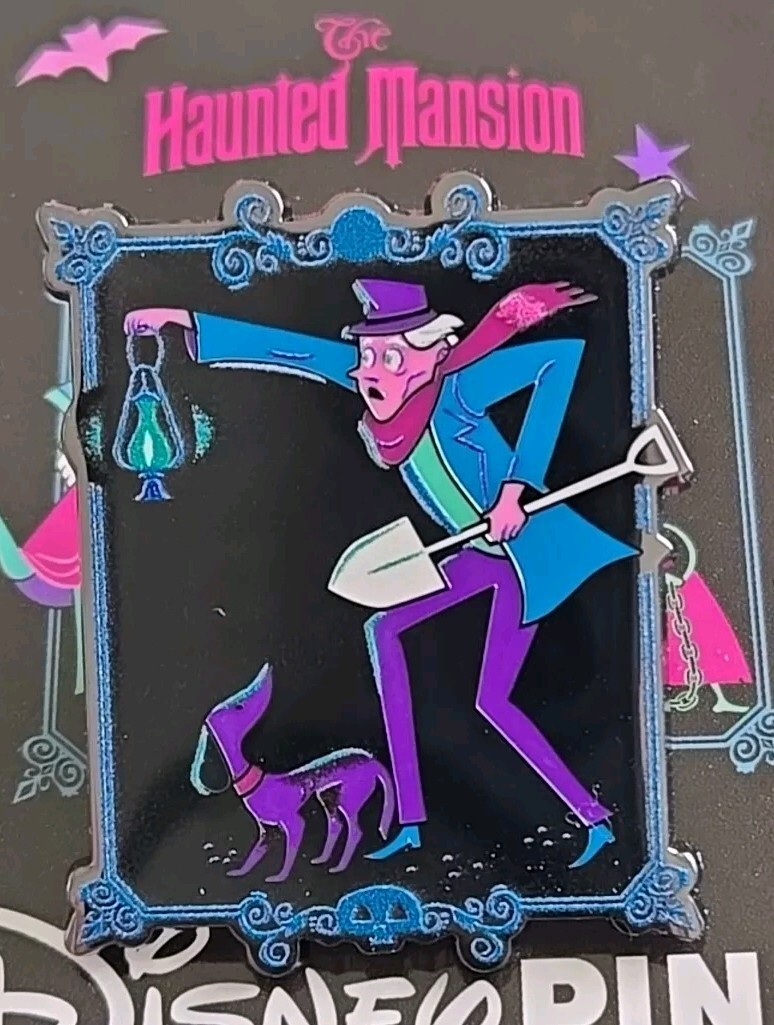 2023 Disney Parks Haunted Mansion Grave Digger Dog Caretaker Mystery Box Pin