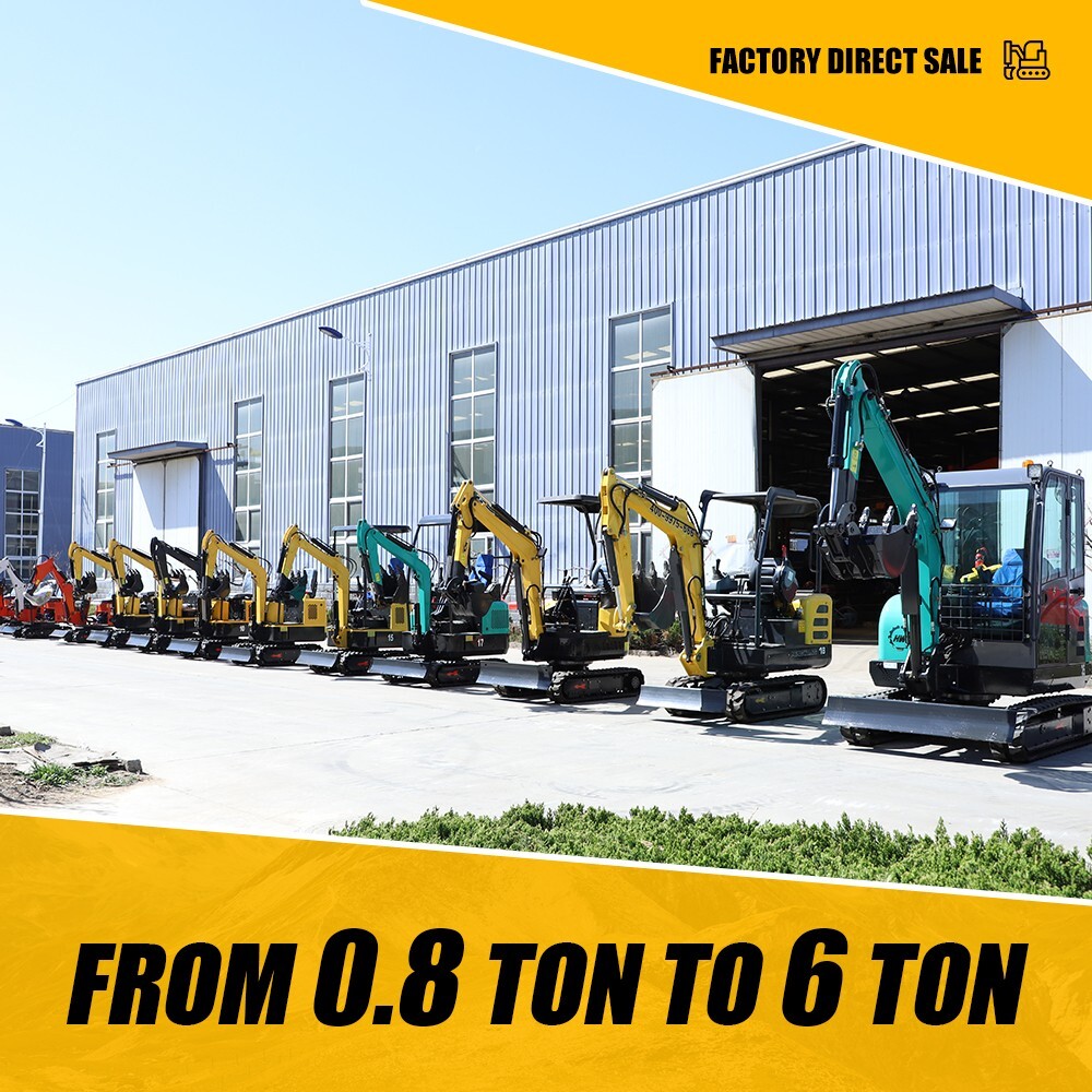 Household 1750 lb Mini Excavator With Powerful And High Digging Force B&S Engine