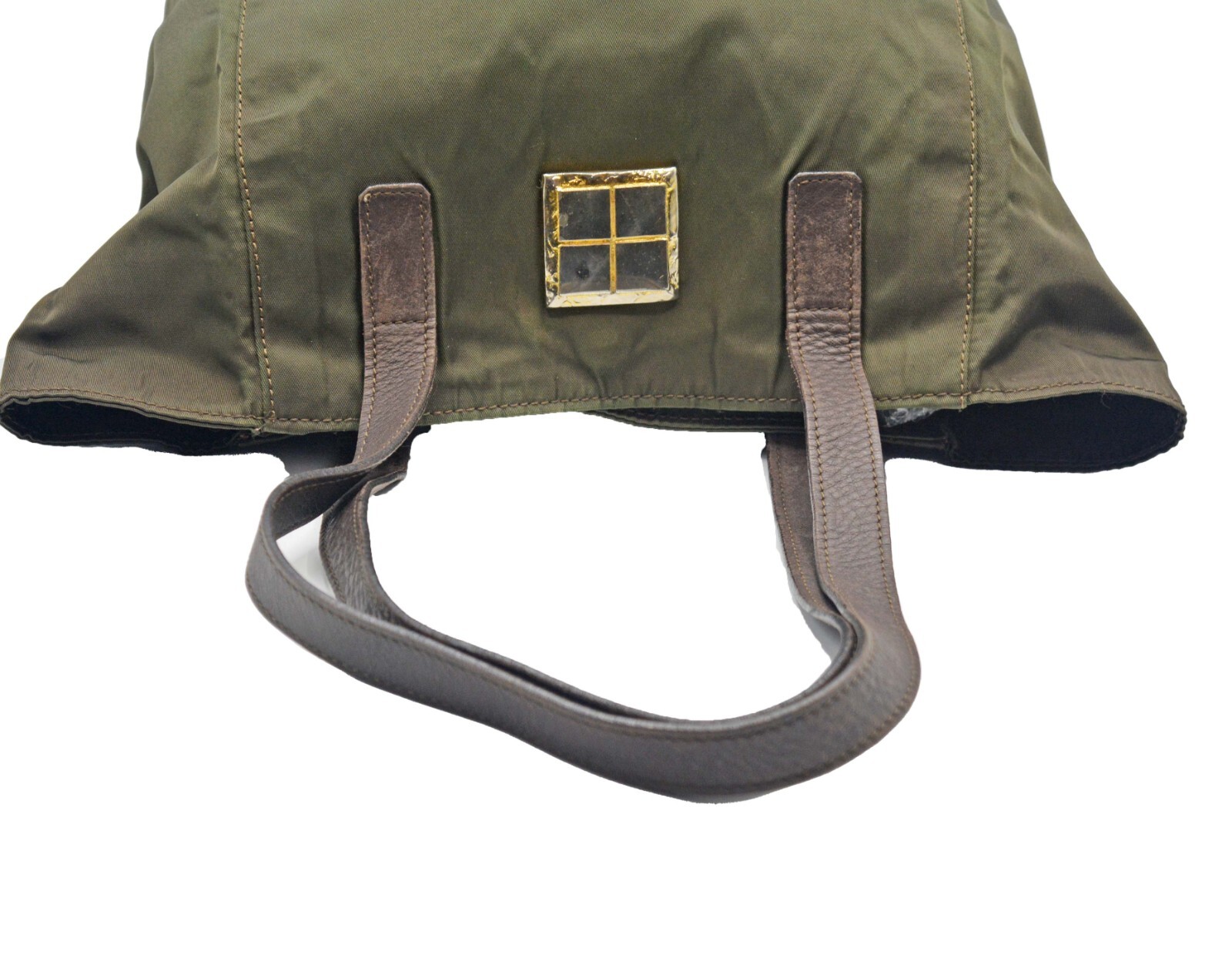 Borsa a tracolla YSL Yves Saint Laurent verde oliva borsa a mano tote borsa usata Italia