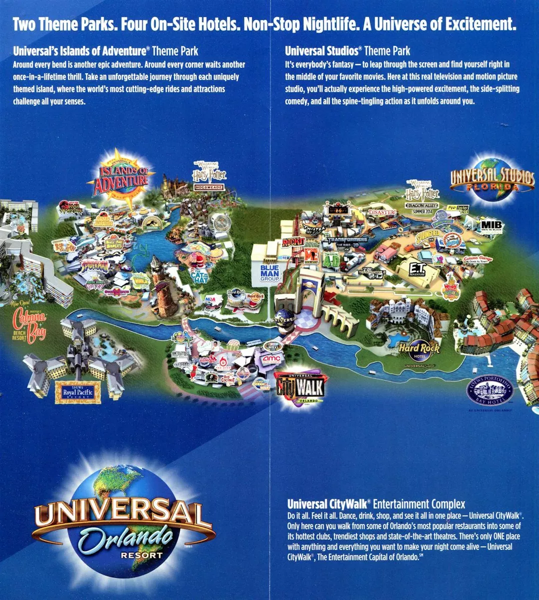 Universal Studios Florida Tickets, Rides, Map