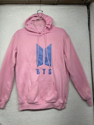 BTS Hoodie Womens M Medium Pink Map of the Soul 7 Hooded