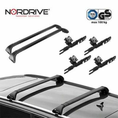DACHTRÄGER GEPÄCKTRÄGER NORDRIVE MIT SCHLÜSSEL AUDI Q7 2006>2014 MIT RELING