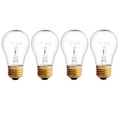 4-Pack OCS Parts Hatco 02.30.265.00 Light Bulbs | 40W 120V E26 Food Warmer Lamps