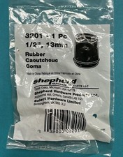 1/2" Rubber Foot, Walking / Hiking Stick, Staff, Cane, Crutch, Tip