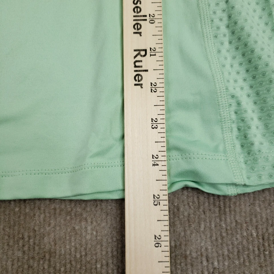 Camiseta Columbia Running Feminina XS Verde Gola Redonda Manga Curta Elástica - Imagem 4 de 4