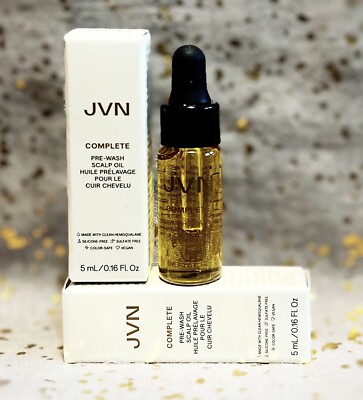 2x~JVN~Complete~Pre-Wash Scalp Oil~5ml / 0.16 fl oz each~Minis~NIB~Ships Free~