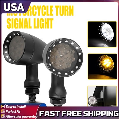 12V Black LED Motorcycle Blinker Turn Signal Lamp KAWASAKI For NINJA ZX6R 2006