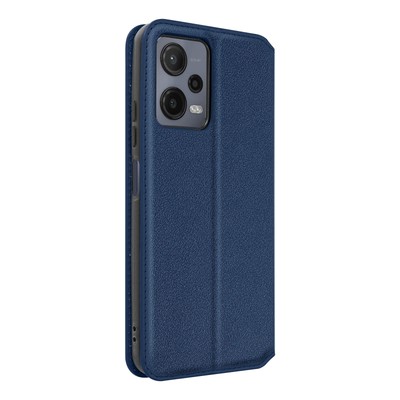 Navy Flip Case with Card Holder for Redmi Note 12 Pro 5G and 12 Pro Plus 5G
