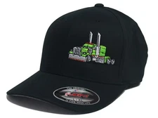 Diesel Truck Big Rig Tractor hat cap fitted flexfit curved bill Trucker KW