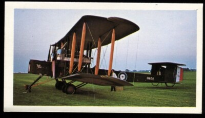 Tabakkarte, Doncella, GOLDEN AGE OF FLYING, 1977, Vickers Vimy H651 G-AWAU, #7