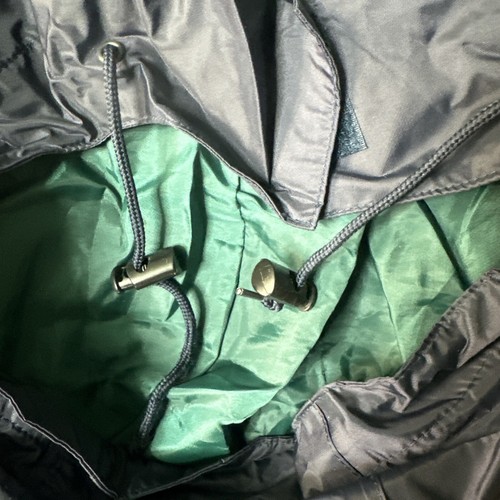 Chaqueta de piel de neopreno para hombre talla grande capucha se mete en el cuello azul/verde impermeable - Imagen 20 de 21