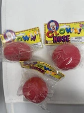 Forum Novelties - Red Clown Foam Nose - 3 Pack - Costume Accessory