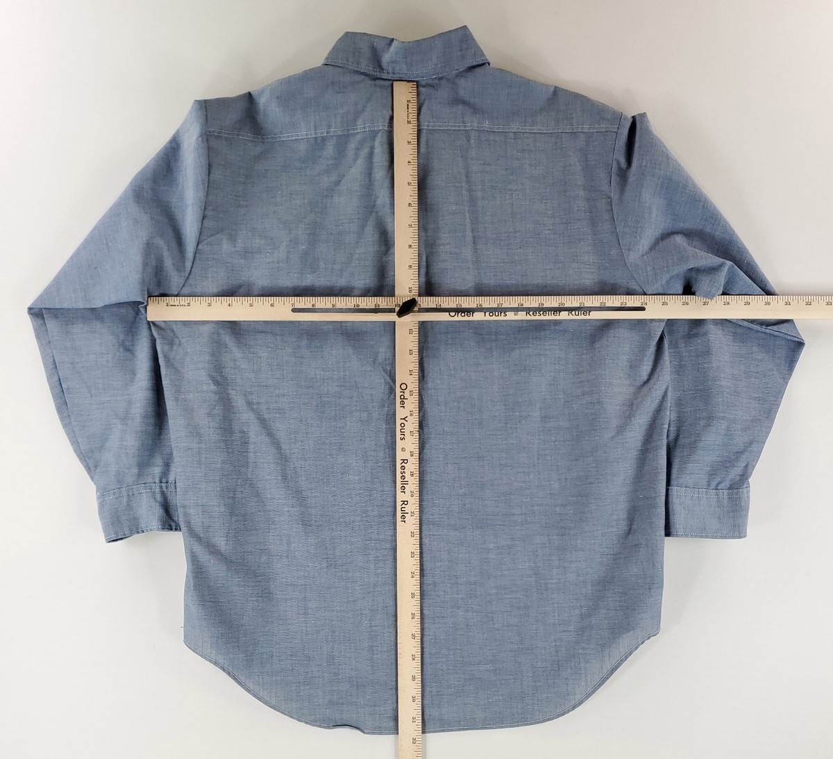 トップス 70s BIG MAC Chambray Shirt / JC Penney Big Mac Shirt Chambray VTG 70s 80s JC Penney Blue Button Up Long