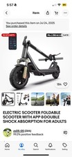 ELECTRIC SCOOTER FOR ADULTS FOLDABLE SCOOTER WITH APP DOUBLE SHOCK ABSORPTION