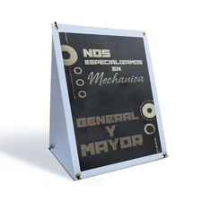 Nos Especializamos en Mechanica General A-Frame Sidewalk Sign Spanish Auto Fix