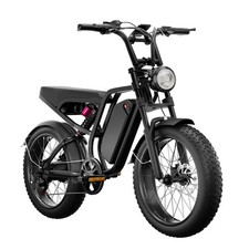 Moobelo 1500W 31 MPH 7-Speed 20" Fat Tires 48V 16Ah Electric Bikes for adults US