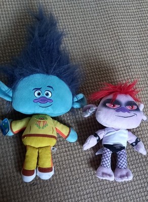Paar Dreamworks Trolle World Tour Plüschtiere Ast und Queen Barb 