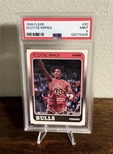 1988 Fleer Scottie Pippen #20 PSA 9 Mint Rookie Card RC. rookie card picture