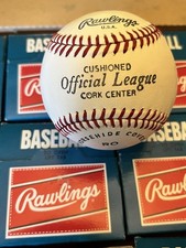 Vintage Rawlings RO Official League Baseballs Dealer Case 12 Boxed 9 Unopened