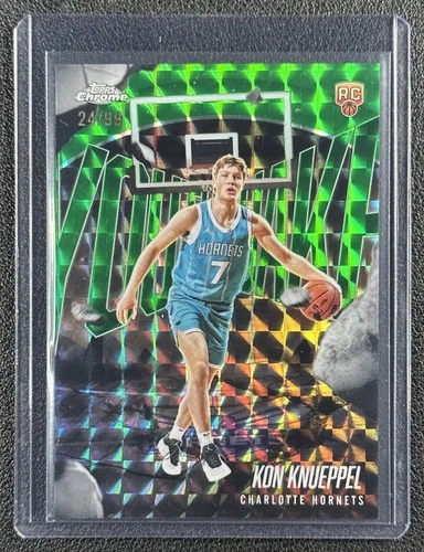 2025 Topps Chrome Kon Knueppel Refractors Green Geometric (RAW)
