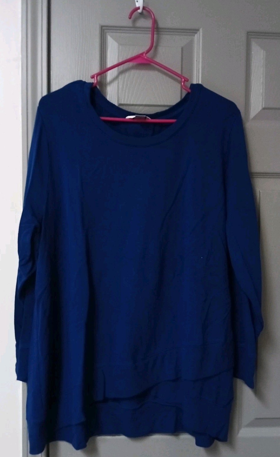 CJ Banks Women's Long Sleeve Top Blue Size 2X