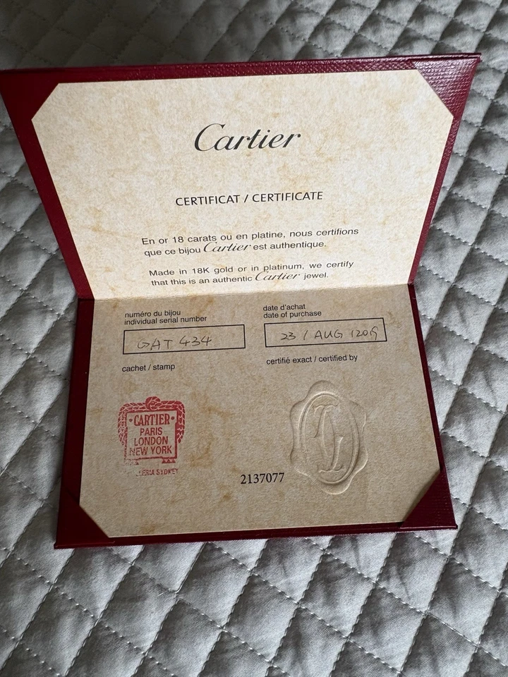 Cartier Legers бриллиант кольцо бриллианты белое золото редкая! Размер 56/7.75-8/P.5-Q - Изображение 3 из 3