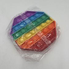 Rainbow Octagon Fidget Toy Pop It