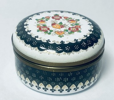 Vintage Austrian Steinbock Email Studio Enameled Bird Trinket Box Handmade