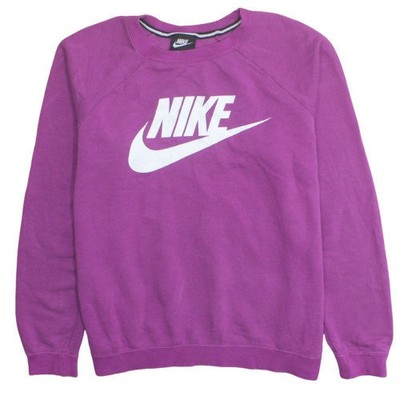 Nike Damen lila Rundhals Pullover Sweatshirt Large