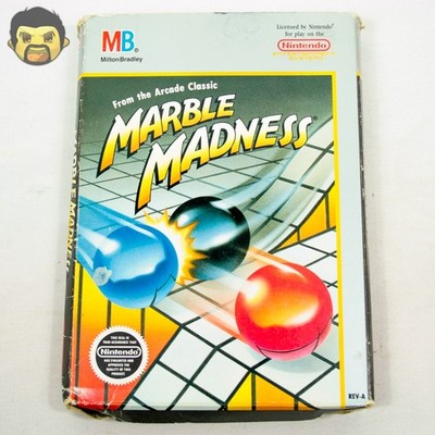 Marble Madness NES CIB Nintendo Entertainment System 1989 Complete + Manual