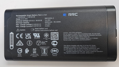 Original RRC2054-2 Rechargeable Smart Battery Pack Li-on 14.4VDC 6900mAh