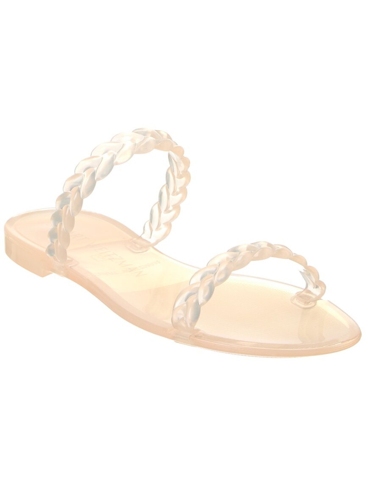 STUART WEITZMAN Womens Beige Braided Sawyer Round Toe Slip On Slide Sandals 7 B 8590₽
