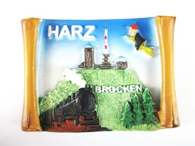 Harz Brocken Sachsen Anhalt Poly Magnet Germany Deutschland Souvenir,Neu