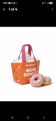 Dunkin Donuts Orange Donuts Bag RARE Collectible.
