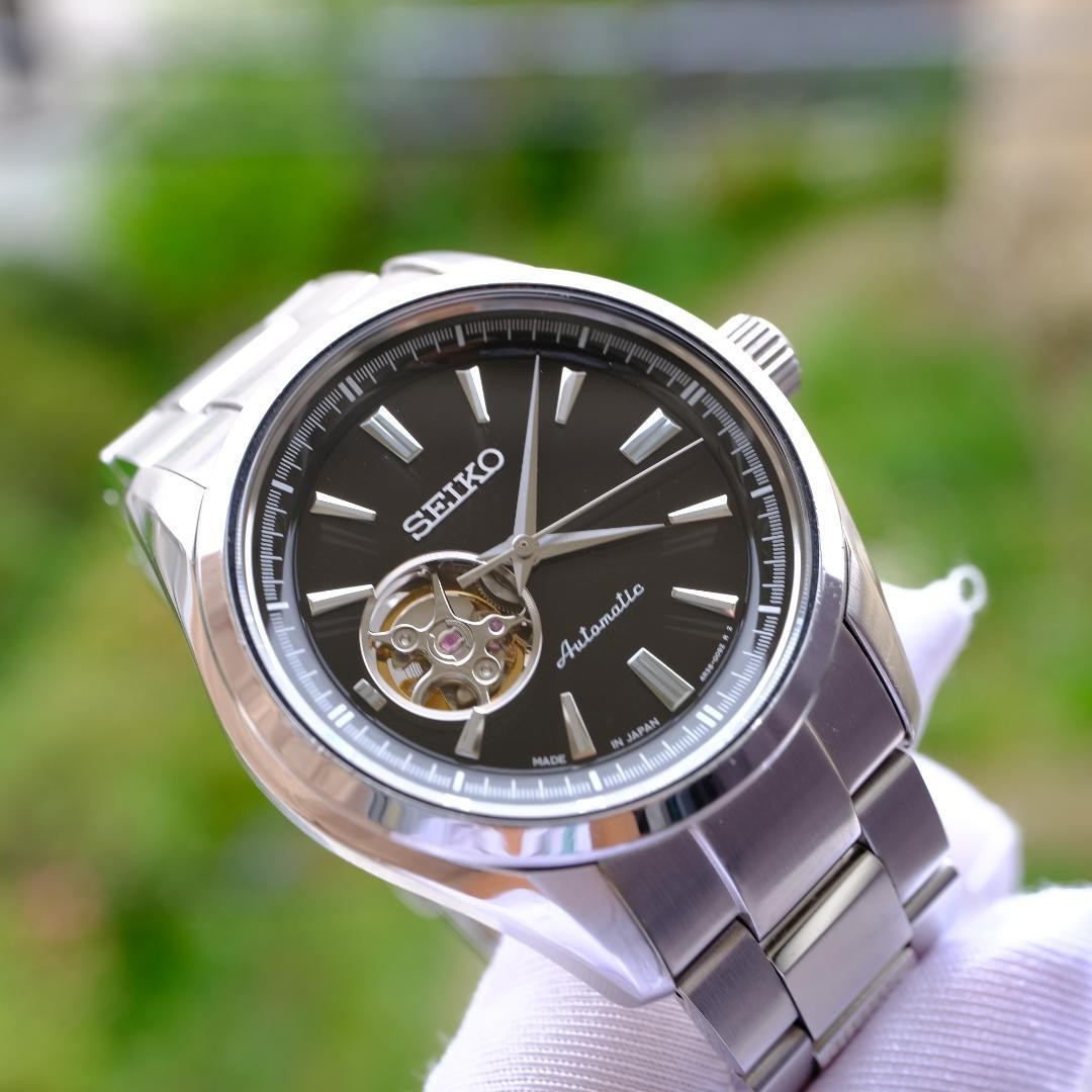 SEIKO Presage Sary 053 Automatic Watch Black Dial Super Excellent Condition image 3